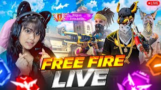 🔴FREE FIRE LIVE WITH RIYA AND 1 VS 4 GUILD TEST😎 #classyff #fflive #freefire #girlgamer screenshot 2