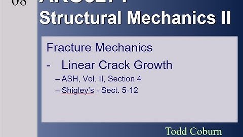 Stress Analysis II: L-08 Fracture Mechanics - Part 2