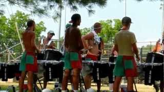 2012 Cadets Drumline- Warmup/Show Music 2