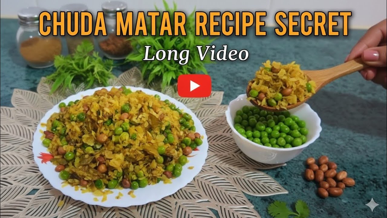 मटर चूड़ा रेसिपी। Matar chivda Recipe #cooking #food #easy...
