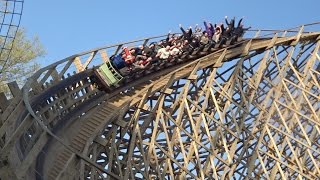 Mystic Timbers Media Day Off-Ride Footage Kings Island