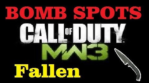 MW3: Throwing Knife Bomb Spots - Fallen