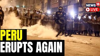 Peru Protests Live Updates | Police Fire Tear Gas In Peru Protest | Protests In Peru | Peru News