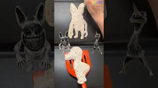 Making Zoonomaly : Monster Rabbit VS Triendly Ostrich, Pancake art challenge, #shorts