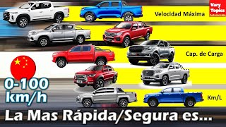 TOP 10 Pick UPs CHINAS Aceleración 0100 k/h, Consumos y Seguridad 2022 | Vary Topics