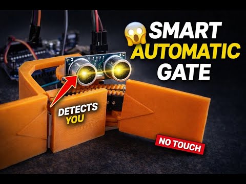 Smart Automatic Gate Using Arduino & Ultrasonic Sensor | Rack and ...