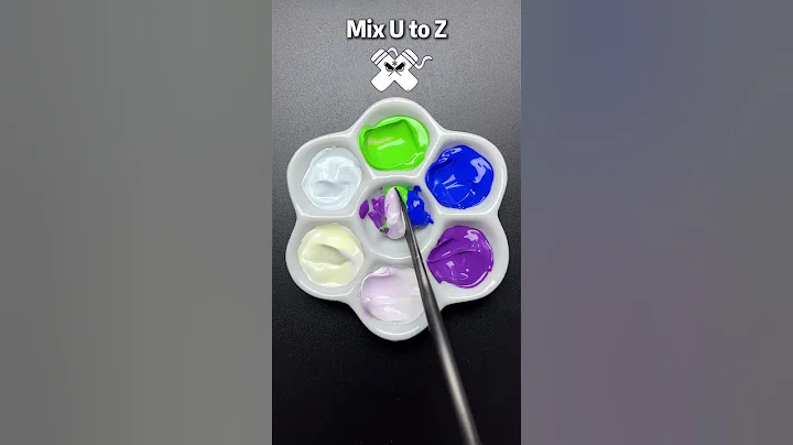 U to Z | Guess the mixed color #colormixing #satisfying #asmr