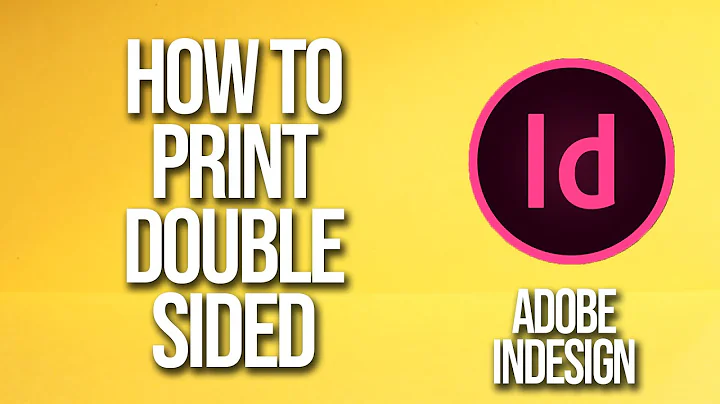 How To Print Double Sided Adobe InDesign Tutorial