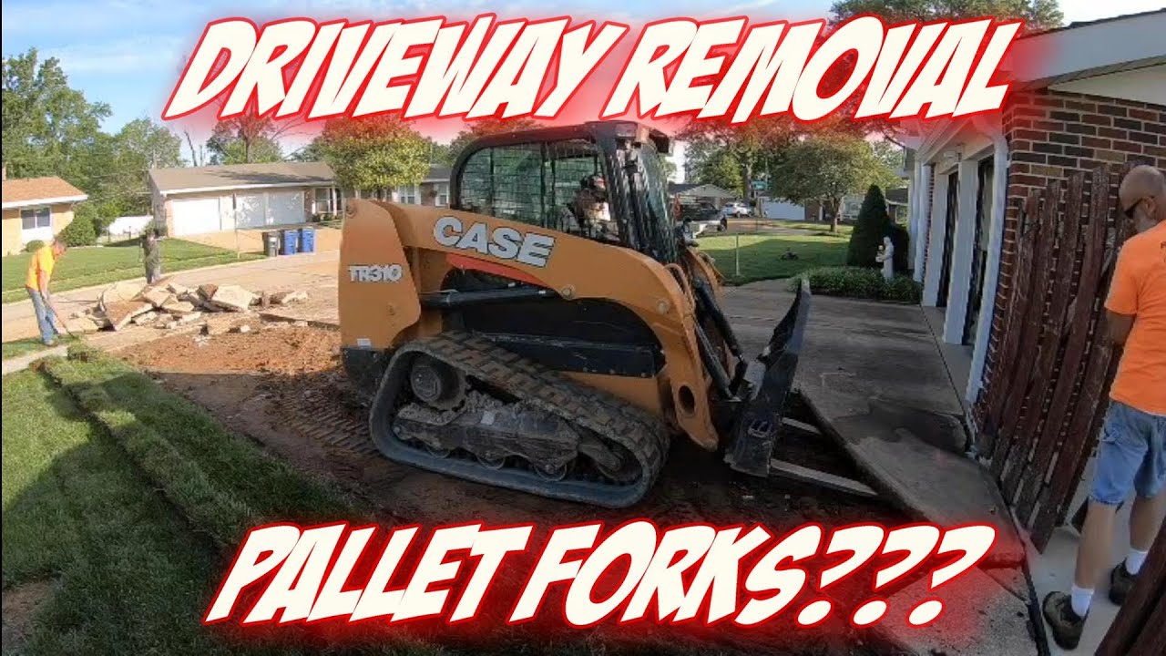 Fast Clean CONCRETE (Driveway) Removal YouTube