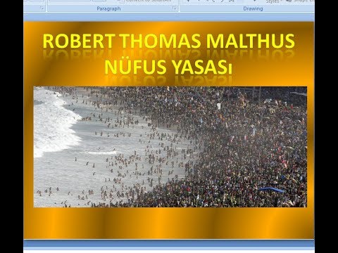 Robert Thomas Malthus - Nüfus Yasası Nedir?