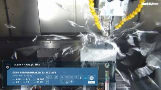 Aluminium Machining Ready To Perform Exn1 Performmaker Z3 2Xd Asr End Mill Cutter In Action