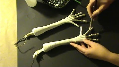 making of foam latex hands part 2