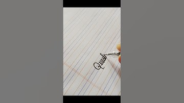 Question word in cursive ll calligraphy ✍️✍️💖