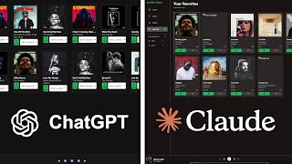 ChatGPT vs Claude Make Spotify From Scratch