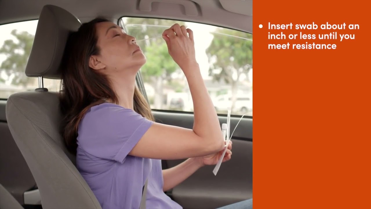 Drive up COVID 19 Test Instructions