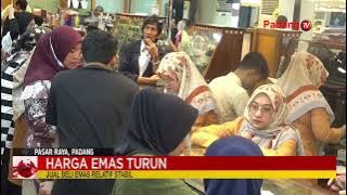 Harga Emas Jenis Perhiasan Sedikit Mengalami Penurunan Di Kota Padang