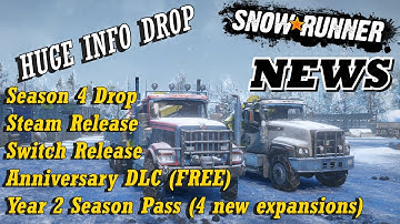 SnowRunner - 2 Free Trucks + Year 2 Season Pass info