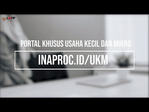 Video Launching Halaman Khusus UMKM dalam Portal INAPROC