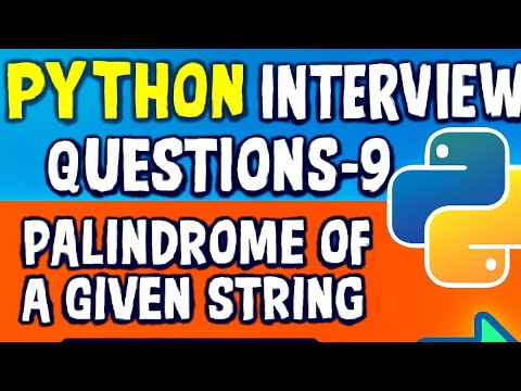 Python🐍 Interview Question-9 | Palindrome Of Given String | #python #tamil #interview #dsa #string 