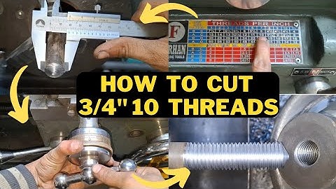 How to cut 3/4 10 bsw thread | Mechanical engineering lathe work | Lathe threading |