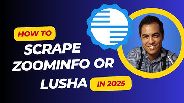 How to scrape zoominfo and lusha in 2025 fast and easy