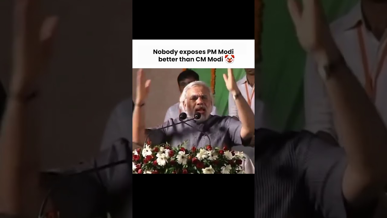 When CM Modi roasts PM Modi better than anyone else 🤡