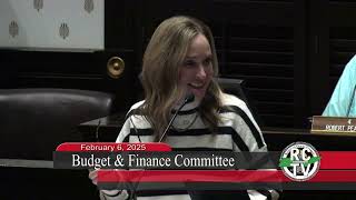 Budget & Finance Committee - February 6, 2025