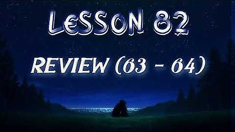 Lesson 82 | Daily Guided Meditations | A Course In Miracles Workbook for Students