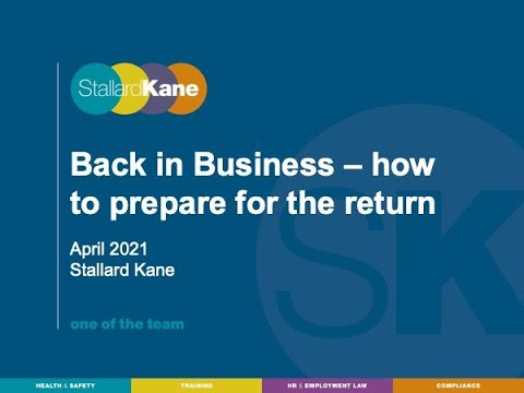 Back in business – how to prepare for the return