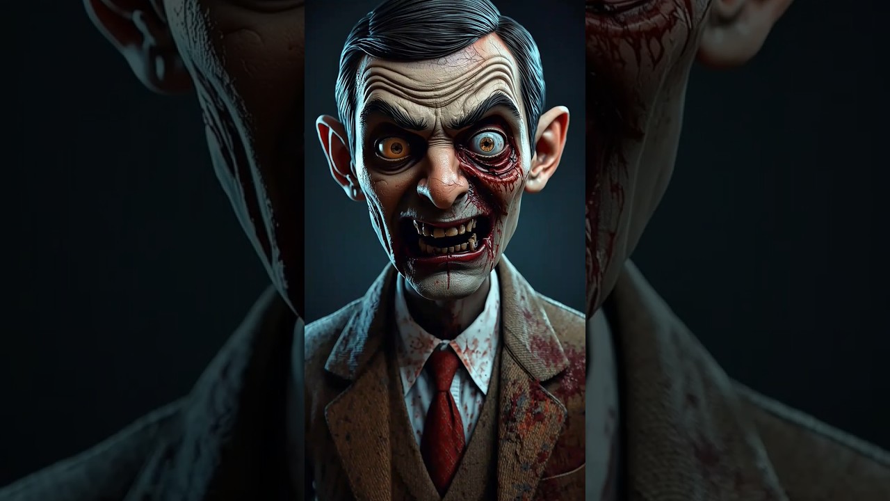 Mr.Bean Cartoon Horror Version 