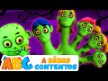 ABC Español | Familia dedo con zombies - Canciones infantiles divertidas | A Bebés Contentos