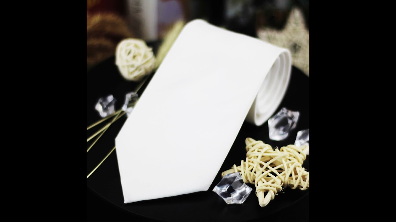 DIY Solid Color white Cotton Tie By Tie Supplier, an true manufacturer in China