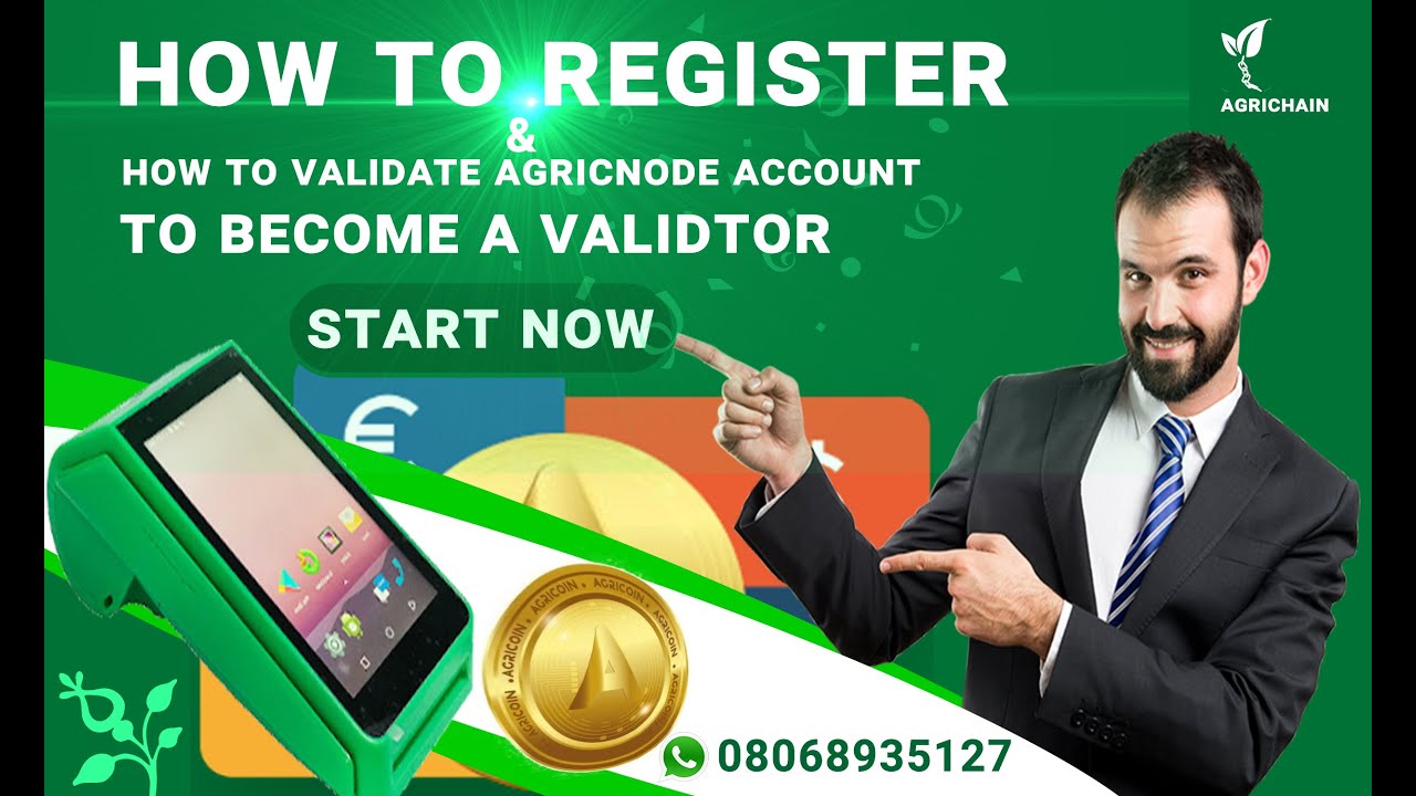 How You Can Register New User & How To Validate An AgricNode Account