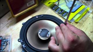 Ridgeline Speaker Installation & Door Panel Removal POLK SLIM DB651s