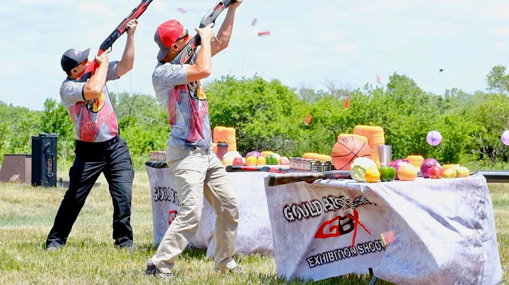 Gould Brothers Live Exhibition  Shotgun Trick Shot...