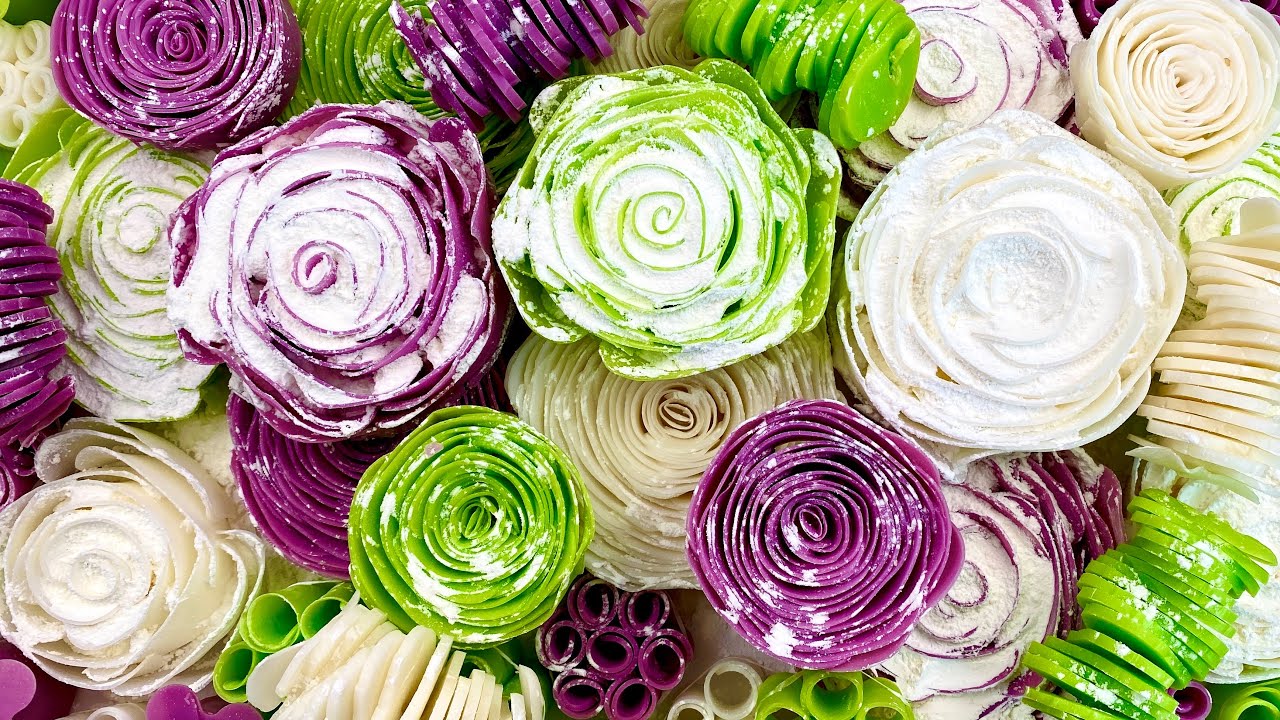 ASMR soap roses with starch 💚 Crushing soap boxes 💜 Cutting soap cubes 🤍 Cortando jabon