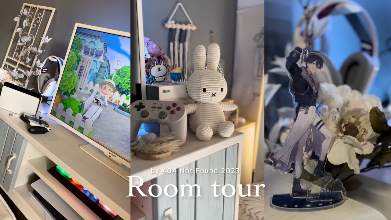 【room tour】オタクのルームツアー┊にじさんじグッズの飾り方 ゲーム部屋 デスク周りや収納の紹介┊築35年の家をDIY┊ニトリ DAISO 3COINS 等