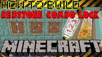 Minecraft : How To Build : Item Frame Redstone Combonation Lock