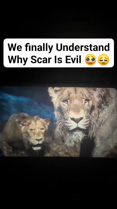 We finally understand why Scar is Villain 😔🥺 #mufasa #thelionking #scar #taka #shorts