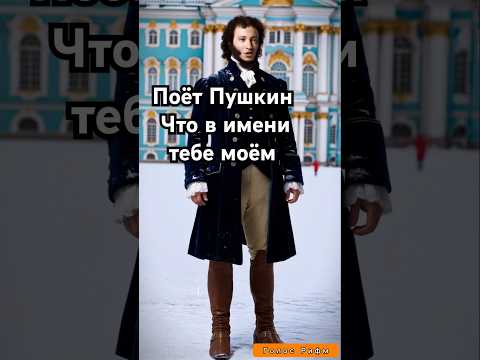 Что в имени тебе моём - поёт Пушкин #пушкин #голосрифм
