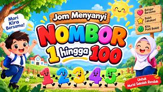 Lagu Nombor 1 Hingga 100 🎵 | Belajar Mengira & Mengenal Nombor | Kanak-Kanak