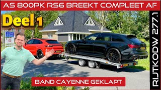 As van RS6 met 800pk Breekt Compleet af na 5x Launchcontrol !! | Cayenne Turbo Band Intern Geklapt