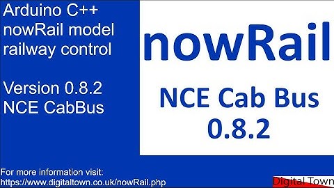 #105 Arduino C++ - nowRail modelspoorbaanbesturing - NCE Cab Bus