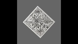 Zenpattern// Zentangle Pattern// Tangle Art