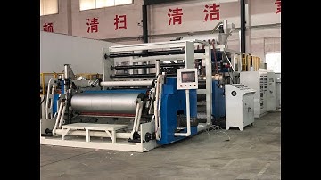 high speed stretch film machine testing for Egyptian customer ;automatic core loading and unloading