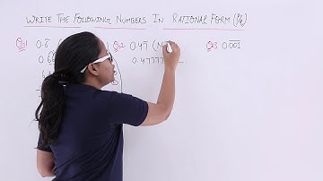 Number System - Convert Decimal numbers into Rational Numbers