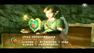 The legend of Zelda twilight princess Piezas de corazon parte 1 (Español)