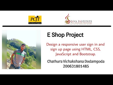 Web Project Task 01 | 1st Year | Semester  01 | Java Institute