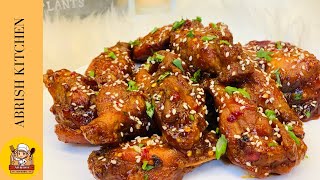 Hot and SpicyWings Recipe |KFC Style Fried Chicken |Honey BBQ Chicken Wings|Recipe By Abrish Kitchen