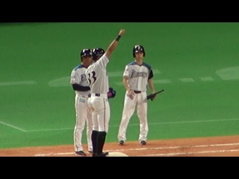 180615 大田泰示のセンター前ヒットでファイターズが勝ち越し！
